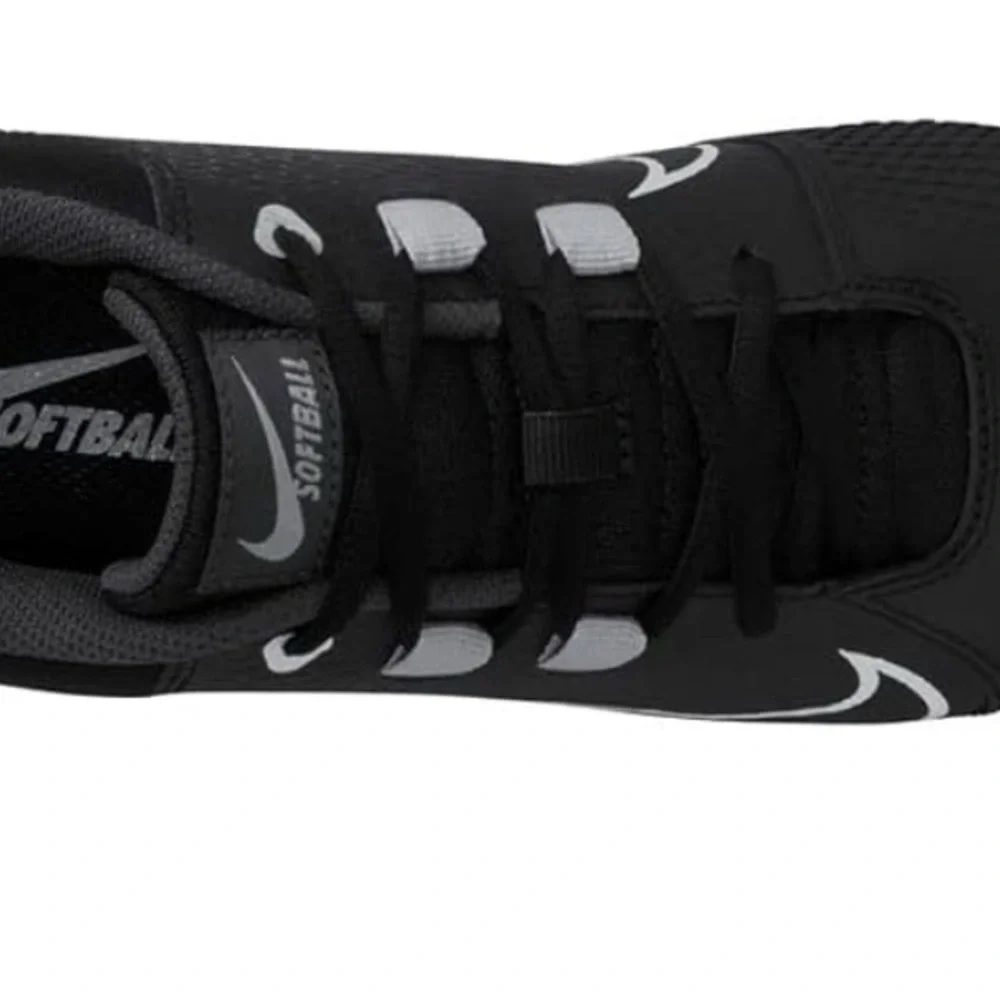 Nike Renew Women's Metal Softball Cleats Black Grey White Low Cut 9.5